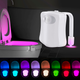 Цветная подсветка для унитаза с датчиком движения, BOWL LIGHT, на батарейках / Умная подсветка на унитаз - изображение 2