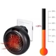 Обогреватель настенный Warm Air Blower 900 Вт с таймером и цифровым дисплеем компактный керамический прибор для комнаты Черно-Белый - изображение 2