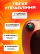 Масажна подушка для шиї та спини масажер роликовий з інфрачервоним прогріванням для дому MP - зображення 4