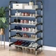 Полиця для взуття на 6 ярусів 123х57х29 см, New shoe rack / Стелаж для взуття / Підлогова стійка для взуття - зображення 2
