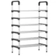 Полиця для взуття на 6 ярусів 123х57х29 см, New shoe rack / Стелаж для взуття / Підлогова стійка для взуття - зображення 4