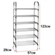 Полиця для взуття на 6 ярусів 123х57х29 см, New shoe rack / Стелаж для взуття / Підлогова стійка для взуття - зображення 9