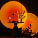 Лампа LED для селфи эффект солнца 16 см / Лампа "SUNSET" Sunset Floor Lamp Rainbow / Светодиодный проектор Красный - изображение 3