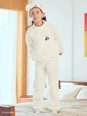 Детская теплая пижама + повязка для девочки Uniqlo 317069696 110 см Белая (1159824428) - изображение 2