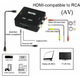 Перехідник адаптер HDMI до 3RCA AV TV аудіо та відео - зображення 5