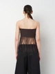 Футболка женская Zara 8547/717 M Коричневая (00085047717036) - изображение 2