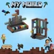 Магнитный конструктор Minecraft "Удивительный мир шахт и Незера", Конструктор Майнкрафт для детей, 128 деталей - изображение 1