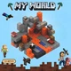 Магнітний конструктор Minecraft "Шахта з лавою", Конструктор Майнкрафт для дітей, 143 деталі - зображення 1