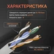 Інтернет кабель мережевий білий високошвидкісний патч корд 2 м LAN 4PR UTP (Gigabit RJ45 Ethernet, 10 Гбіт/с) CAT 6 Gear PK-6E1WH колір білий (88137m) - зображення 2