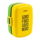 Ланчбокс Kite "Good food Goog mood" 1150 мл на 2 відділення + 2 додаткові ємності з приборами жовто-салатовий (K23-180-4) - зображення 1