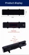 Відеореєстратор дзеркало 10,26" сенсор,Android Wi-Fi Bluetooth FM-трансмітер Android Auto+CarPlay AUX DVR S109 - изображение 5