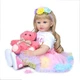 Силіконова Колекційна Лялька Реборн Reborn Дівчинка ( Вінілова Лялька Lisa Doll 28) NPK Висота 60 см - изображение 1