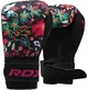 Боксерские перчатки RDX FL-3 FLORAL BLACK-10 унций (капа в комплекте) Черные (BGR-FL3-10OZ) - изображение 1