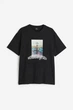 Футболка H&M XS черный принт 1402967955 - изображение 1