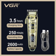 Бездротова машинка для стрижки VGR V-005 Золота (8 насадок) (52781) - зображення 3