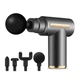 Масажер ручний ударний для тіла Mini Massager Gun (4 насадки), Сірий - зображення 1