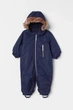 Комбинезон на флисе темно-синий H&M 68см (400097931) - изображение 1
