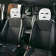 Чехлы «Балаклавы» на подголовники сидений автомобиля AvtoSpenk, белые, 2 штуки - изображение 5
