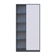 Распашной шкаф Doros Студент Графит/Белый 90х38х180 DRS-011623 (44900273) - изображение 1