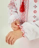 Подростковая вышиванка для девочки белая с красным орнаментом Диана 140 - изображение 8