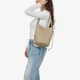 Сумка женская кожаная сумка-ведро средняя Regina Notte Tote 3872 Светлый тауп - изображение 2