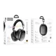 Навушники накладні Hoco W35 Max Auspicious ANC з мікрофоном BT5.4 AUX TF 90h Black - зображення 4