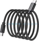 Кабель Choetech ХСС-1051 Magnetic USB-C to USB-C PD3.1 240 Вт 1.8 м Black (43-00127) - изображение 3