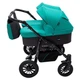 Коляска 2 в 1 для двойни Bair Sorento DUO BS-01 бирюзовый / графит - изображение 4