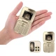 Раскладной мобильный мини телефон - жабка на 2 SIM карты и картой памяти SERVO i17 Mini кнопочный сотовый мобильник с 1,77-дюймовым HD-экраном, 11.8х6.3х1.2 см, золотистый (99596814) - изображение 1