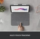 Клавіатура Logitech Combo Touch Keyboard Case для iPad 10.9" 10th Gen 2022 Oxford Gray (920-011433) - зображення 4