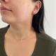 Золотые серьги с фианитами. Сд448 - изображение 5