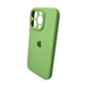Защитный чехол-накладка Silicone Full Case AA Camera Protect для Apple iPhone 16 Mint (FullAAi16-1) - изображение 3