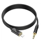 Аудіокабель HOCO UPA30 Friend digital audio conversion cable 3.5mm to Lightning Black (6942007625494) - зображення 3