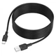 Кабель BOROFONE BX113 Lenny silicone charging data cable USB to Type-C 3m Black (6941991115554) - зображення 4