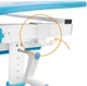 Комплект Evo-kids BD-08 BL стіл + стілець Білий/блакитний - зображення 3