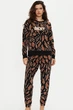 Комплект: світшот і брюки DKNY 46(L) Чорно-коричневий (109230) - зображення 1