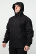 Куртка демисезонная Черная Полиция Softshell Мужская с капюшоном XL(52) - изображение 8