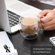 Стеклянная чашка Ari&Ana 250 мл, двойная стенка, прозрачный, термостойкий стакан, для кофе, чая, латте, капучино - изображение 7