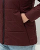 Женская демисезонная куртка с капюшоном MODA 0009 54 Бордовый (M -0009 /2 D ) - изображение 3