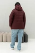 Женская демисезонная куртка с капюшоном MODA 0009 54 Бордовый (M -0009 /2 D ) - изображение 5