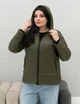 Жіноча куртка демісезонна з капюшоном MODA 0009 62 Хакі (M -0009 /3 R ) - зображення 5