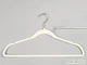 Набор 10 шт плечики вешалки Hanger BPB45 45 см молочного цвета бархатные флокированные - изображение 2