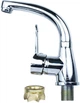 Смеситель для раковины Aquatica HL-1A230C HL Ø35 гусак изогнутый на гайке с керамическим картриджем однорычажный хром (33-102-9734000) - изображение 2