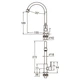 Смеситель для раковины Aquatica KT-1G170P KT 1/2" монокран на гайке SS с краном-буксой однорычажный хром (33-102-9722601) - изображение 3