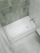 Ванна акриловая Helmken Edelva 160x70 см (8R5155527F) комплект 4 в 1: прямоугольная ванна, ножки, Белая фронтальная и боковая панель - изображение 11