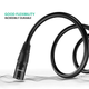 Аудіокабель для мікрофона Ugreen AV130 XLR (тато) - XLR (мама) 2м Black (20710) - зображення 4