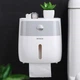 Пластиковый держатель Ecoco Towel Holder AA2-2 для туалетной бумаги с полкой - изображение 1