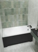 Ванна акриловая Helmken Edelva 160x70 см (5F40978R24) комплект 5 в 1: прямоугольная ванна, ножки, Черный подголовник, Черная фронтальная и боковая панель - изображение 13