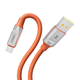 Кабель для заряджання та обміну даними USB YOKI YK-UL61 ULTRA Series USB/Type C 60W (3A/20V) 1.2m Помаранчевий - зображення 6