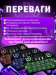Клавіатура бездротова акумуляторна міні-клавіатура з тачпадом та RGB підсвіткою мультимедійна мініклавіатура - зображення 2